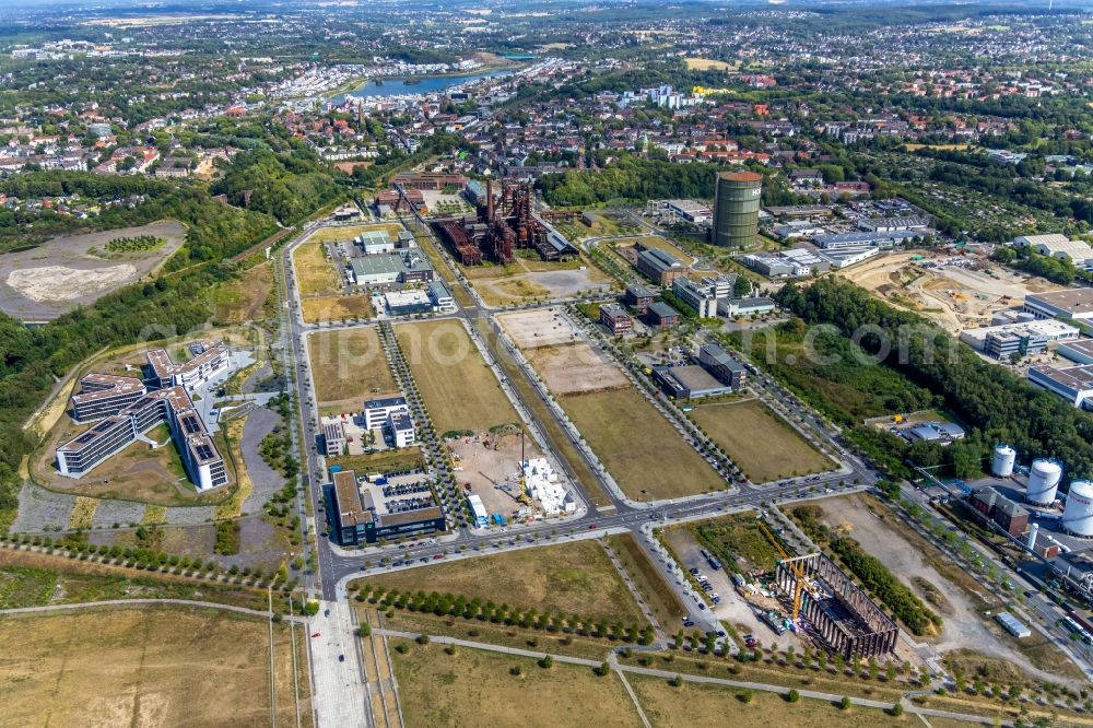 Aerial photograph Dortmund - Build a new office and commercial building of Amprion GmbH on Robert-Schuman-Strasse in the district Hoerde in Dortmund in the state North Rhine-Westphalia