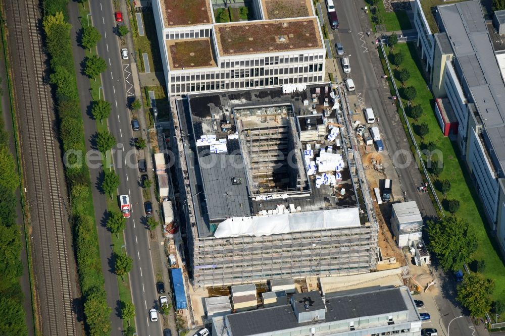 Aerial image Bonn - Construction site to build a new office and commercial building Bonnjour of CODIC Development GMBH between Baunscheidtstrasse and Oscar-Romero-Allee in Bonn in the state North Rhine-Westphalia, Germany