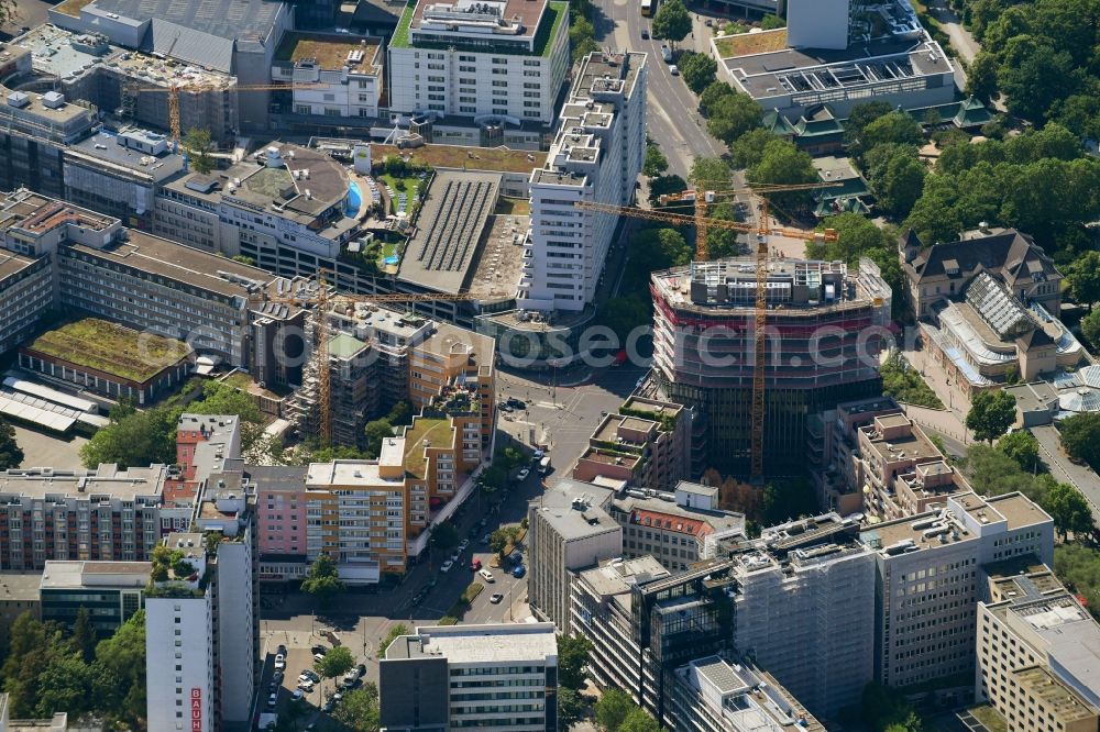 Aerial photograph Berlin - Construction site to build a new office and commercial building on Budapester Strasse corner Kurfuerstenstrasse in the district Tiergarten in Berlin, Germany