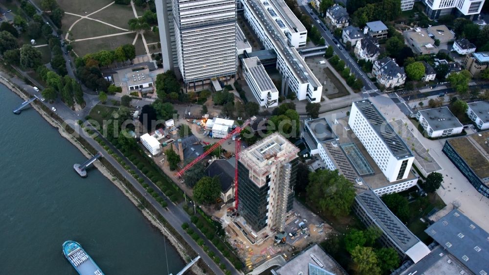 Bonn from the bird's eye view: Construction site to build a new office and commercial building UN-Campus Bonn in Bonn in the state North Rhine-Westphalia, Germany