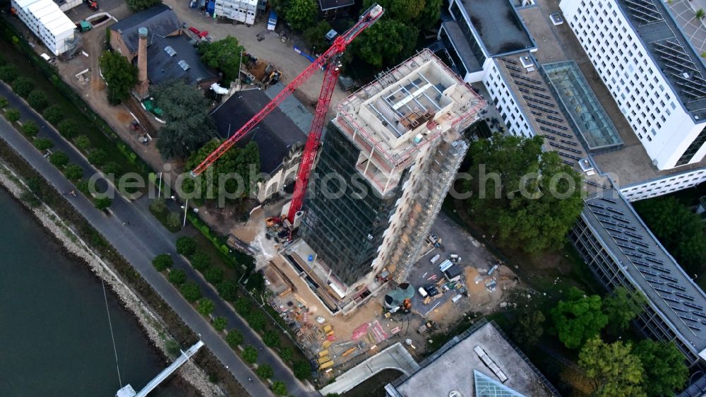 Aerial image Bonn - Construction site to build a new office and commercial building UN-Campus Bonn in Bonn in the state North Rhine-Westphalia, Germany