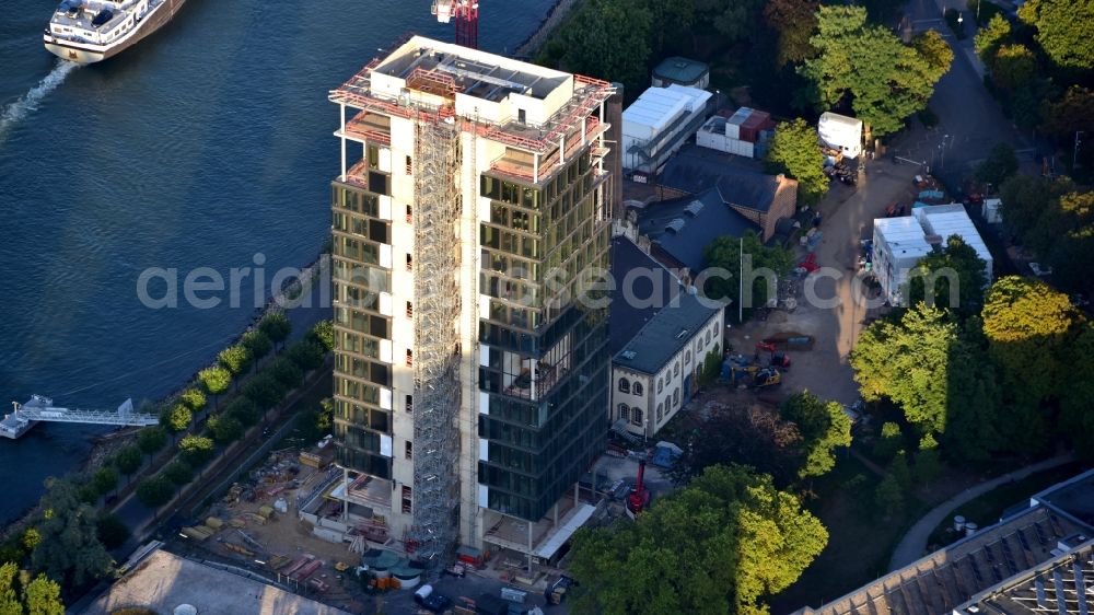 Aerial image Bonn - Construction site to build a new office and commercial building UN-Campus Bonn in Bonn in the state North Rhine-Westphalia, Germany