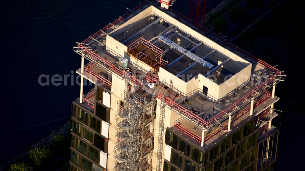 Aerial image Bonn - Construction site to build a new office and commercial building UN-Campus Bonn in Bonn in the state North Rhine-Westphalia, Germany