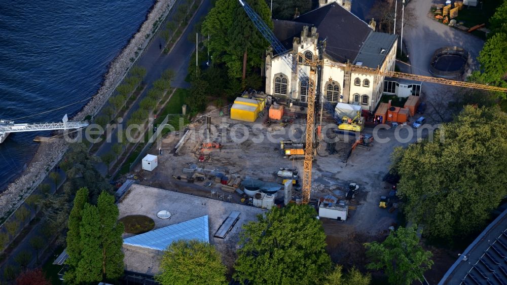 Bonn from the bird's eye view: Construction site to build a new office and commercial building UN-Campus Bonn in Bonn in the state North Rhine-Westphalia, Germany