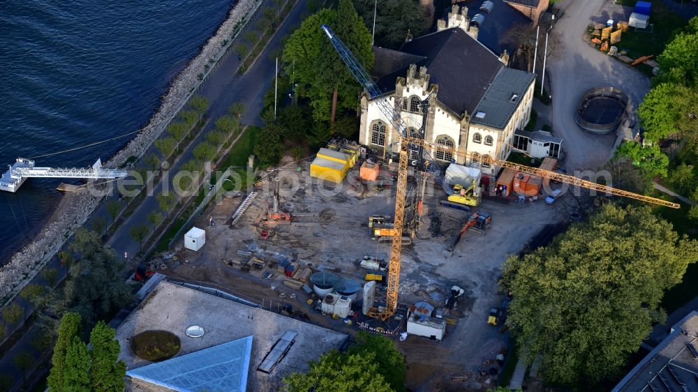 Aerial image Bonn - Construction site to build a new office and commercial building UN-Campus Bonn in Bonn in the state North Rhine-Westphalia, Germany