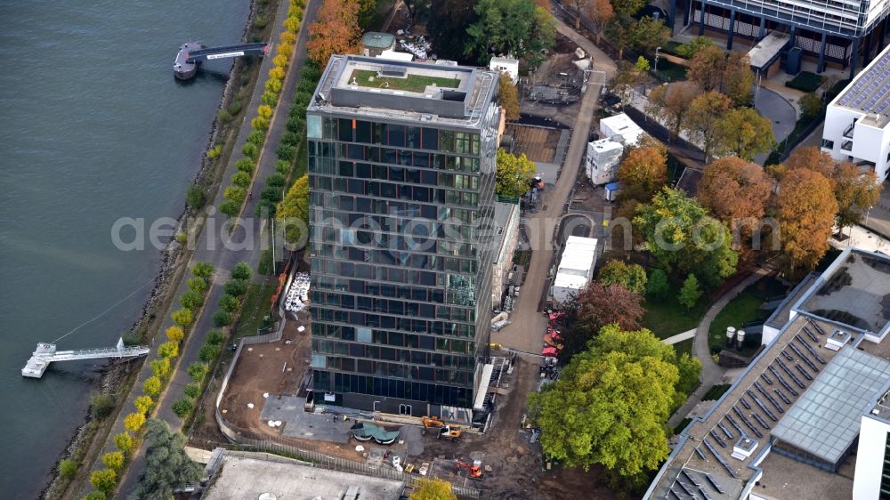 Bonn from the bird's eye view: Construction site to build a new office and commercial building UN-Campus Bonn in Bonn in the state North Rhine-Westphalia, Germany