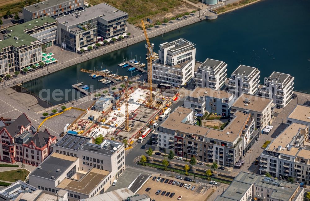 Aerial image Dortmund - Construction site to build a new office and commercial building Kontor on Kai Am Kai in Dortmund in the state North Rhine-Westphalia, Germany