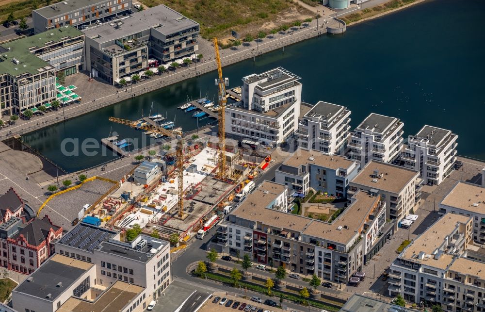 Aerial photograph Dortmund - Construction site to build a new office and commercial building Kontor on Kai Am Kai in Dortmund in the state North Rhine-Westphalia, Germany