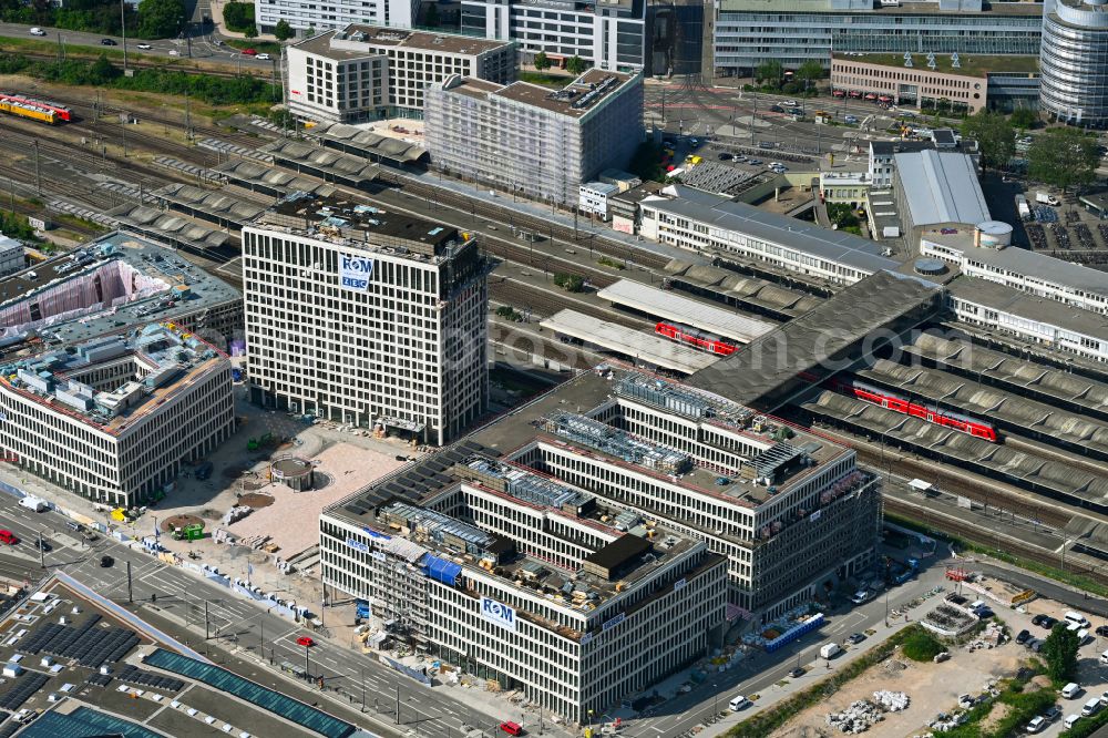 Heidelberg from the bird's eye view: Construction site to build a new office and commercial building Max-Planck-Ring - Czernyring in Heidelberg in the state Baden-Wuerttemberg, Germany