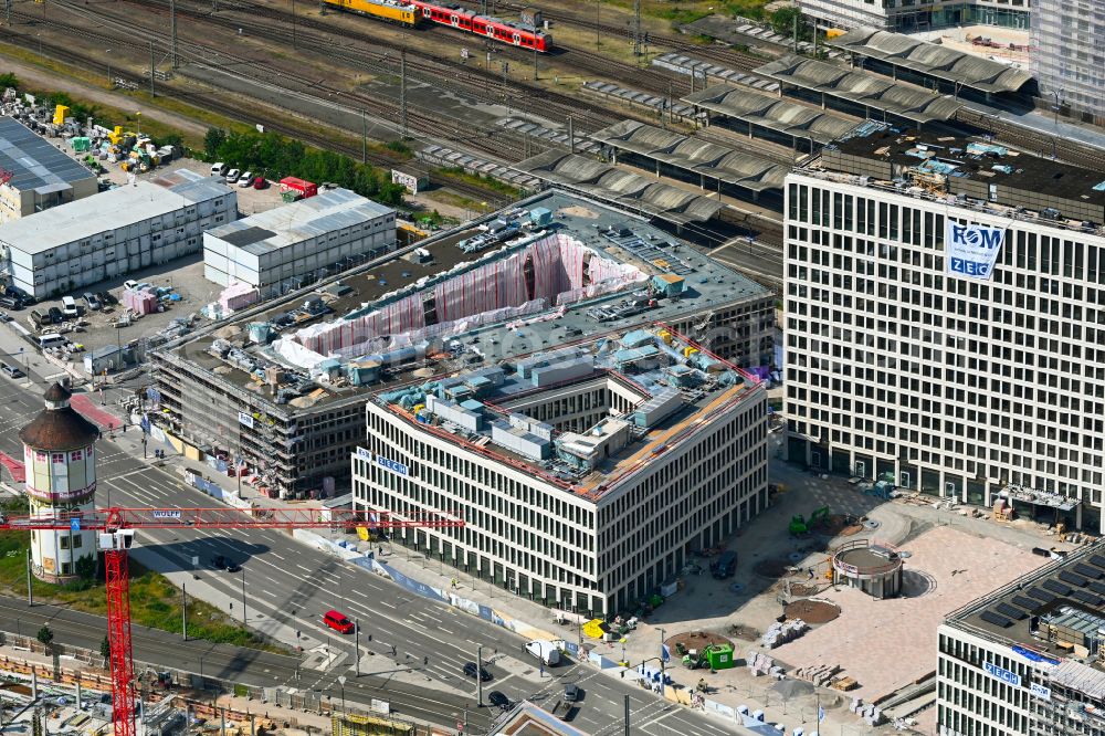 Aerial image Heidelberg - Construction site to build a new office and commercial building Max-Planck-Ring - Czernyring in Heidelberg in the state Baden-Wuerttemberg, Germany