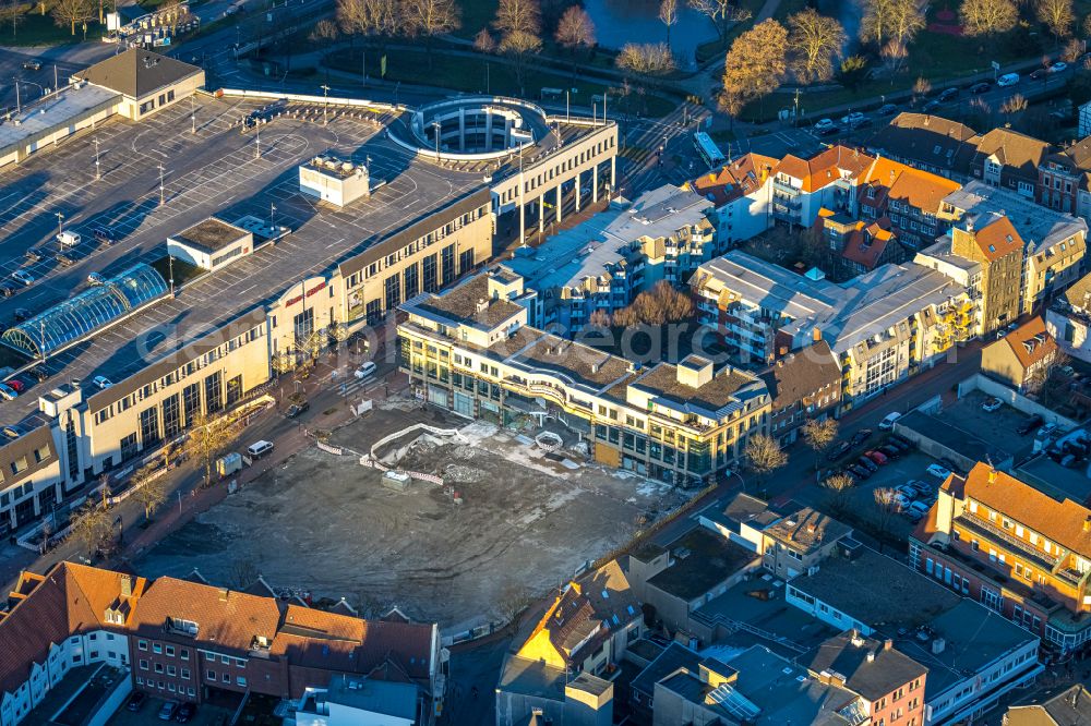 Aerial image Hamm - Construction site to build a new office and commercial building B-tween on Ritterstrasse in Hamm in the state North Rhine-Westphalia, Germany