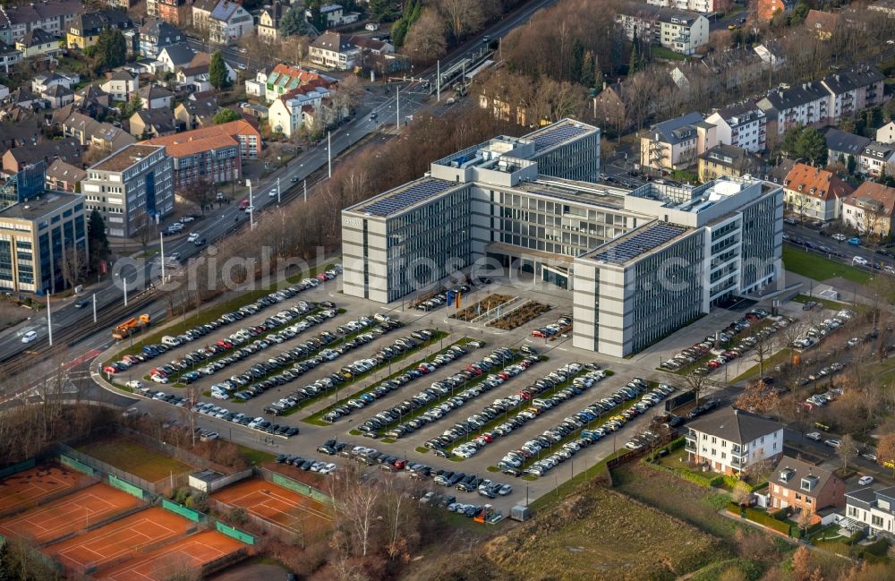 Aerial photograph Essen - Office- and commercial building of Vonovia Zentrale in Bochum in the state North Rhine-Westphalia