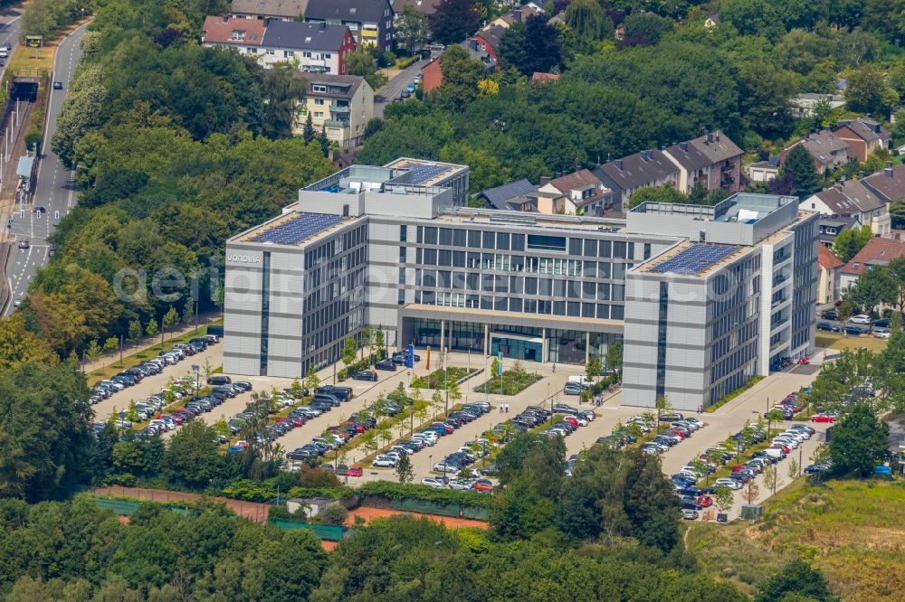 Bochum from above - Office- and commercial building of Vonovia Zentrale in Bochum in the state North Rhine-Westphalia