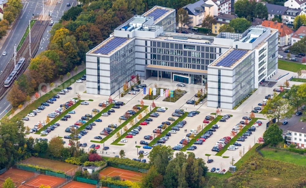 Aerial image Bochum - Office- and commercial building of Vonovia Zentrale in Bochum in the state North Rhine-Westphalia