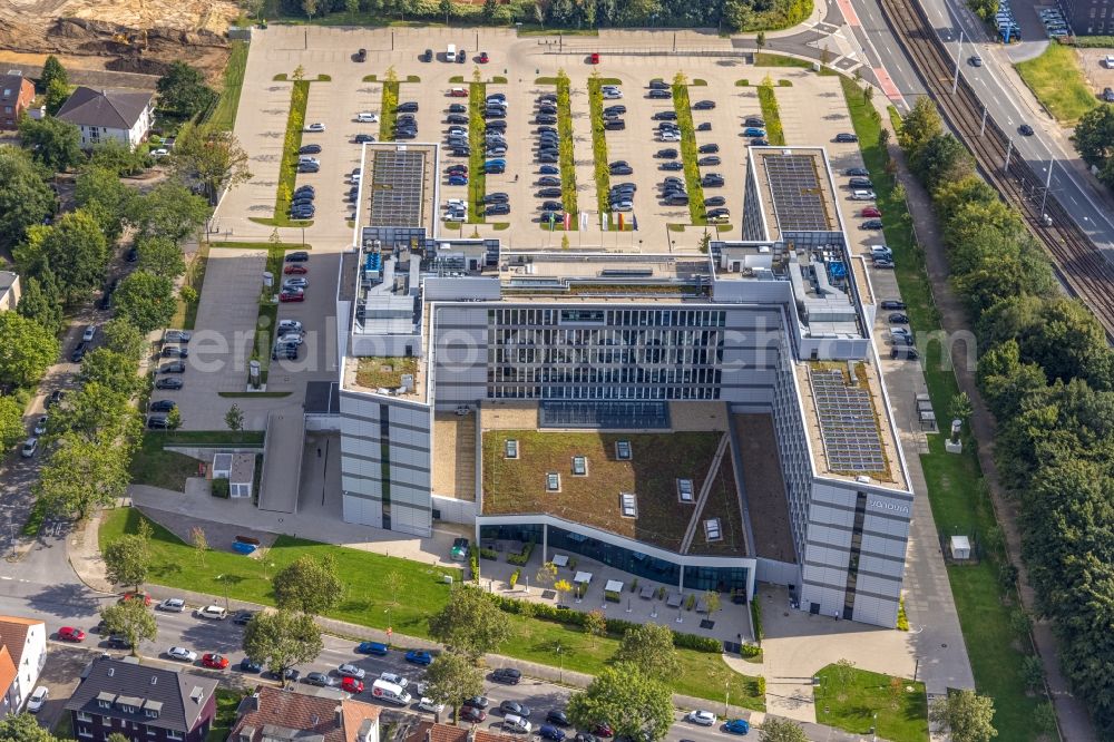 Bochum from above - office- and commercial building of Vonovia Zentrale in Bochum in the state North Rhine-Westphalia