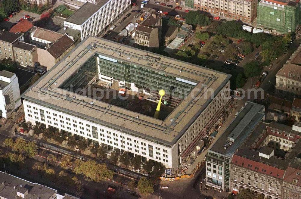 Berlin from above - Neubau Bürogebäude Deutscher Bundestag