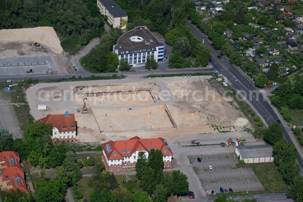 Aerial photograph Potsdam - New construction of the Federal Police Headquarters on Horstweg in Potsdam in the state of Brandenburg, Germany