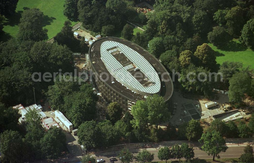 Aerial image Berlin - Tiergarten - Construction site to construction of the Federal President in Berlin's Tiergarten