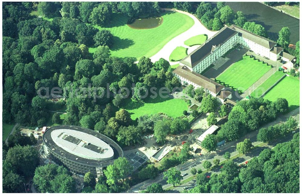 Berlin - Tiergarten from above - Construction site to construction of the Federal President in Berlin's Tiergarten