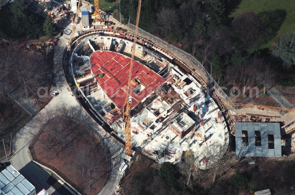 Berlin from above - Construction site to construction of the Federal President in Berlin's Tiergarten