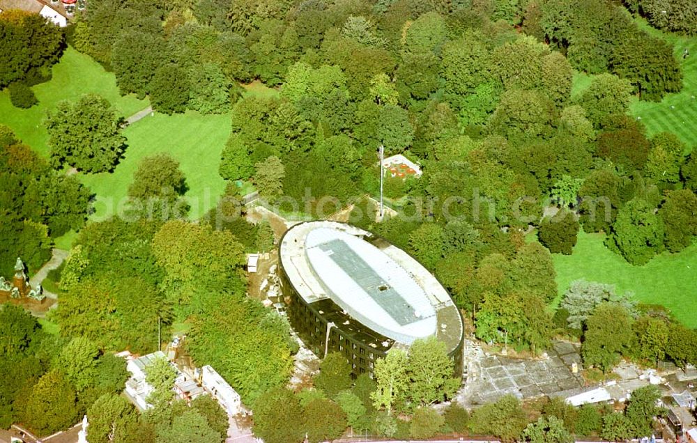 Aerial image Berlin-Tiergarten - Neubau des Bundespräsidialamtes im Tiergarten.