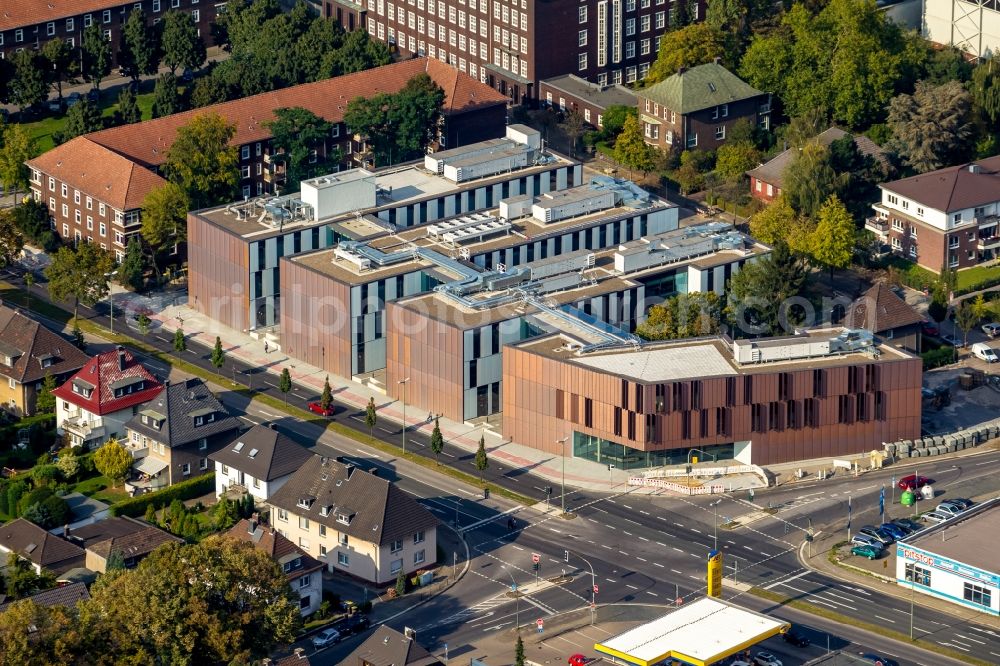 Aerial photograph Bottrop - New campus of the University of Ruhr West through the construction and property NRW (BLB NRW) in Bottrop