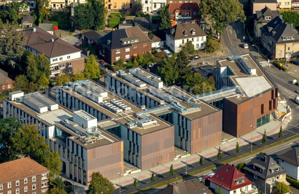 Bottrop from above - New campus of the University of Ruhr West through the construction and property NRW (BLB NRW) in Bottrop