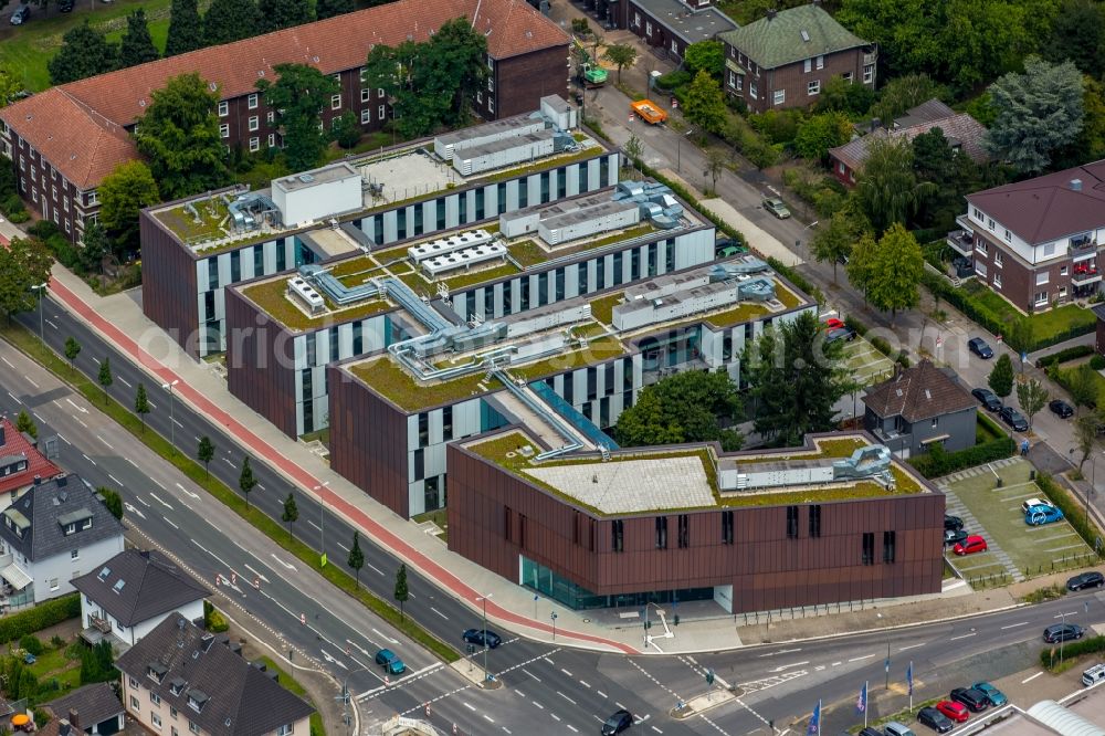 Bottrop from above - New campus of the University of Ruhr West through the construction and property NRW (BLB NRW) in Bottrop