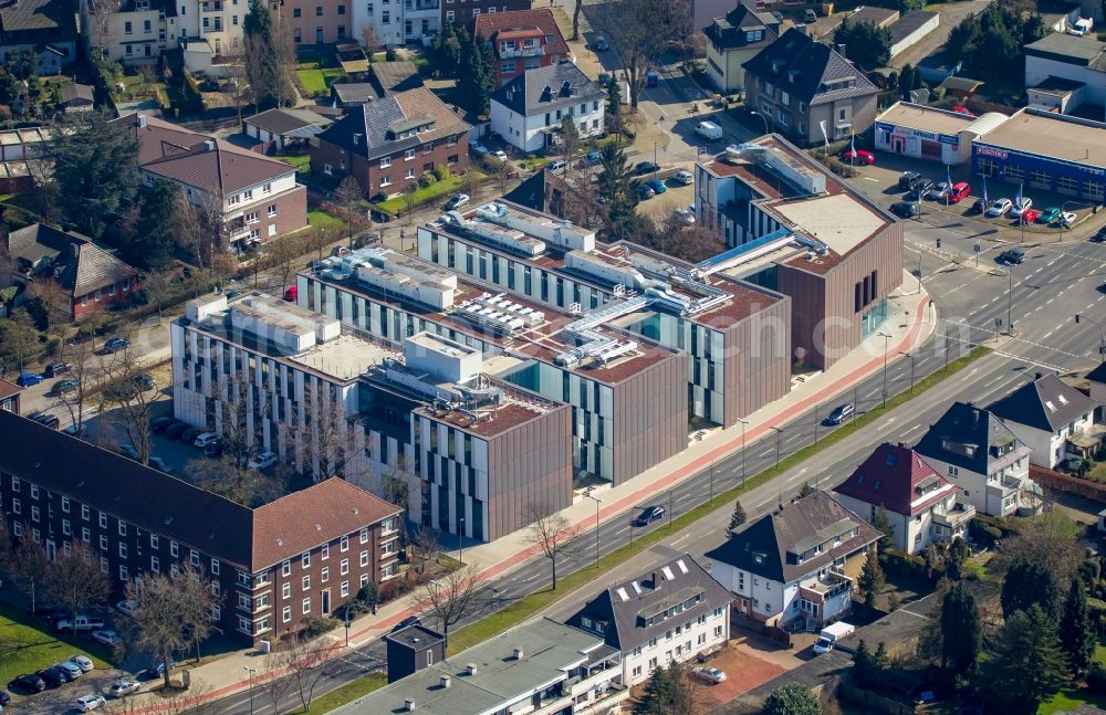 Aerial photograph Bottrop - New campus of the University of Ruhr West through the construction and property NRW (BLB NRW) in Bottrop