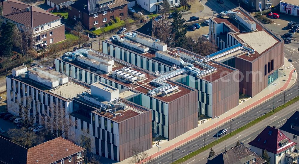 Bottrop from above - New campus of the University of Ruhr West through the construction and property NRW (BLB NRW) in Bottrop