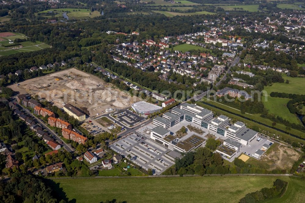 Hamm from above - View of the new construction of the campus of the college Hamm-Lippstadt in Hamm in the state of North Rhine-Westphalia