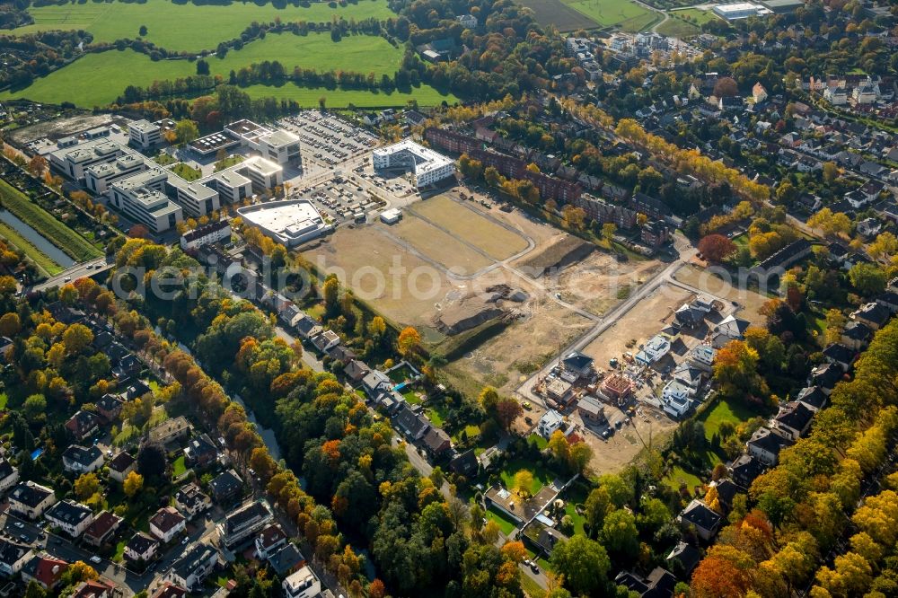 Hamm from above - View of the new construction of the campus of the college Hamm-Lippstadt in Hamm in the state of North Rhine-Westphalia