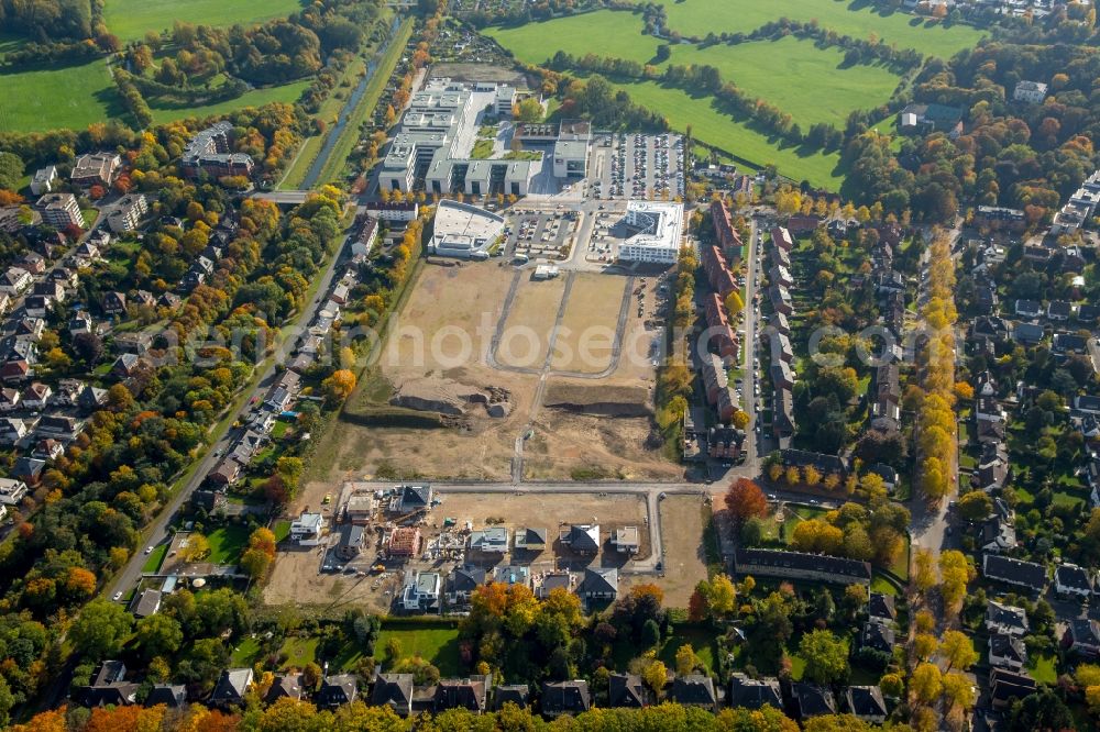 Aerial image Hamm - View of the new construction of the campus of the college Hamm-Lippstadt in Hamm in the state of North Rhine-Westphalia