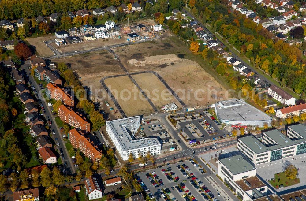 Aerial image Hamm - View of the new construction of the campus of the college Hamm-Lippstadt in Hamm in the state of North Rhine-Westphalia