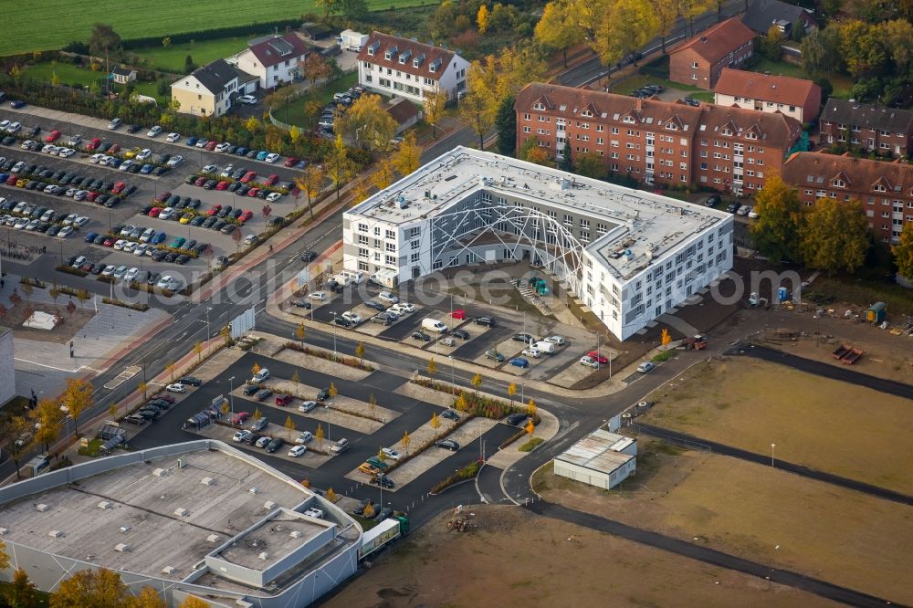 Hamm from above - View of the new construction of the campus of the college Hamm-Lippstadt in Hamm in the state of North Rhine-Westphalia