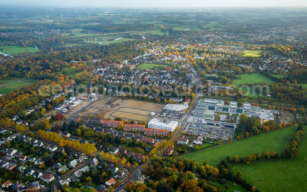 Hamm from above - View of the new construction of the campus of the college Hamm-Lippstadt in Hamm in the state of North Rhine-Westphalia