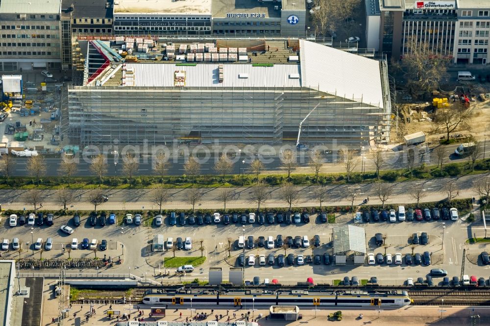 Aerial photograph Dortmund - View of the new construction of the German Soccer Museum in Dortmund in the state of North Rhine-Westphalia