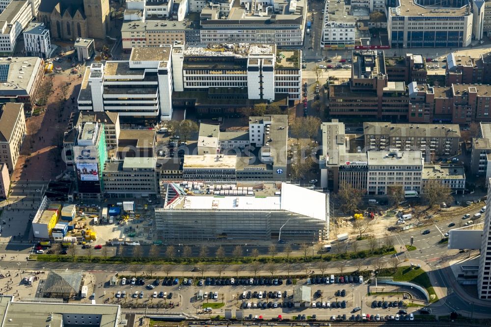 Dortmund from above - View of the new construction of the German Soccer Museum in Dortmund in the state of North Rhine-Westphalia