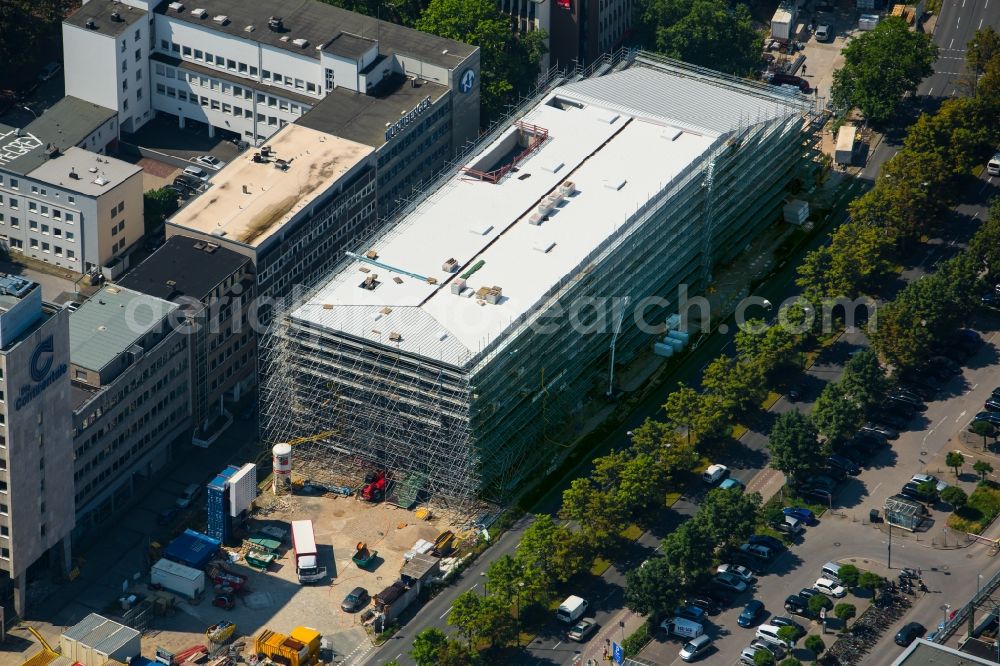 Aerial image Dortmund - View of the new construction of the German Soccer Museum in Dortmund in the state of North Rhine-Westphalia