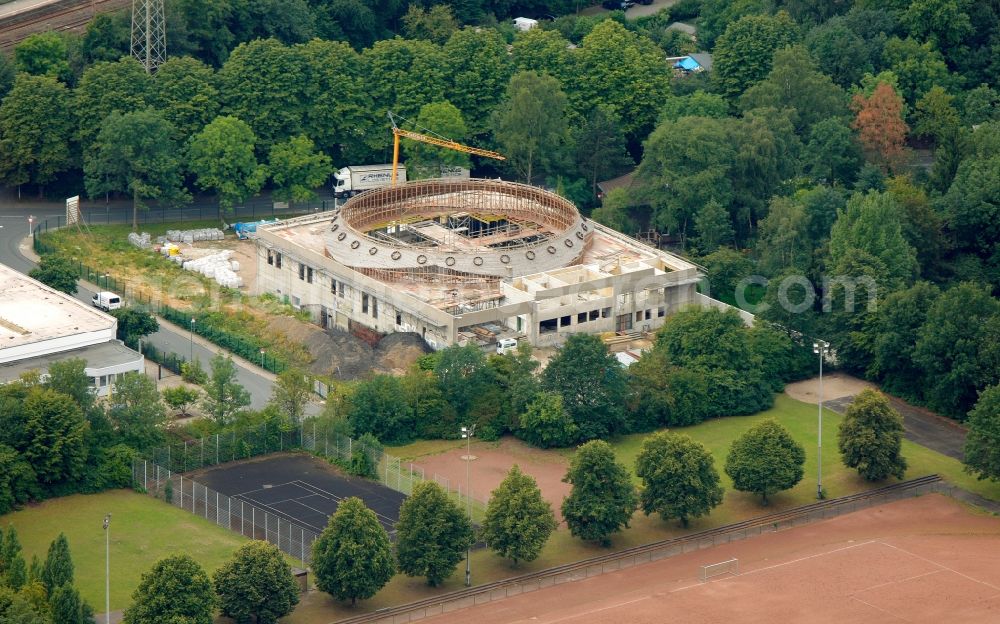 Aerial photograph Essen - View of the new construction of the DITIB mosque in Essen in the state North Rhine-Westphalia