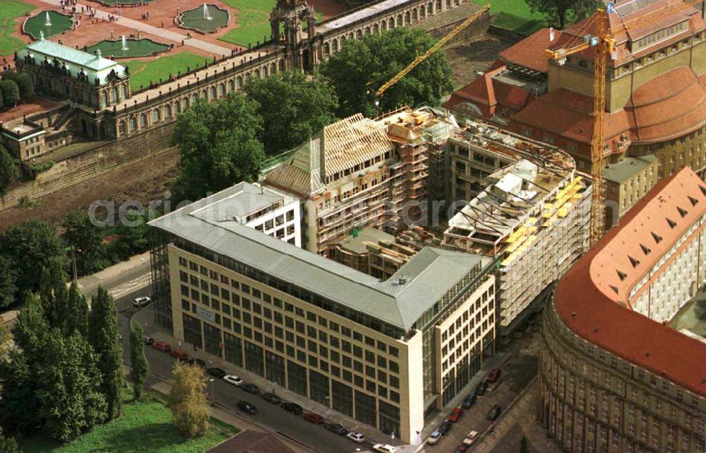 Dresden from above - Neubau Dresdner Bank / Dresden