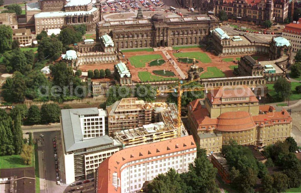 Aerial image Dresden - Neubau Dresdner Bank / Dresden