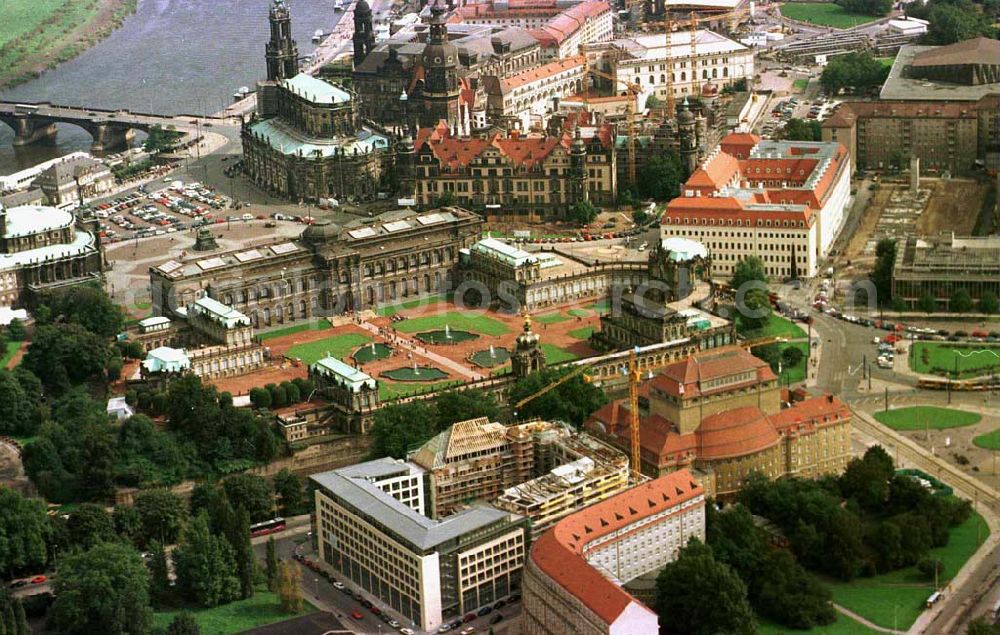 Aerial image Dresden - Neubau Dresdner Bank / Dresden