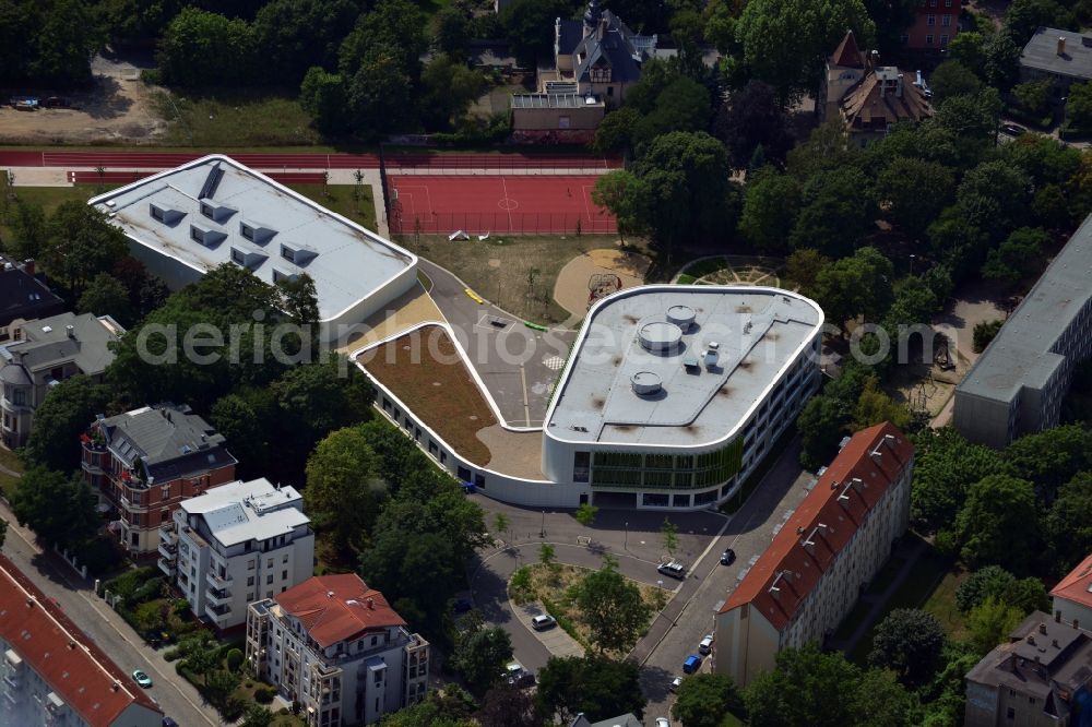 Aerial photograph Leipzig - Erich Kästner school in Leipzig in Saxony