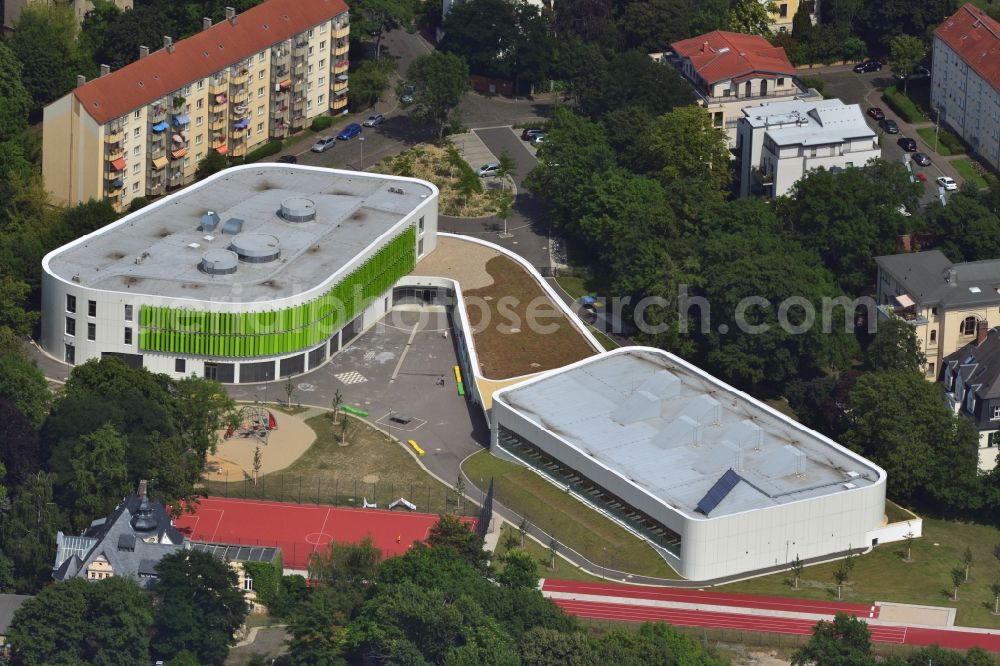 Aerial photograph Leipzig - Erich Kästner school in Leipzig in Saxony