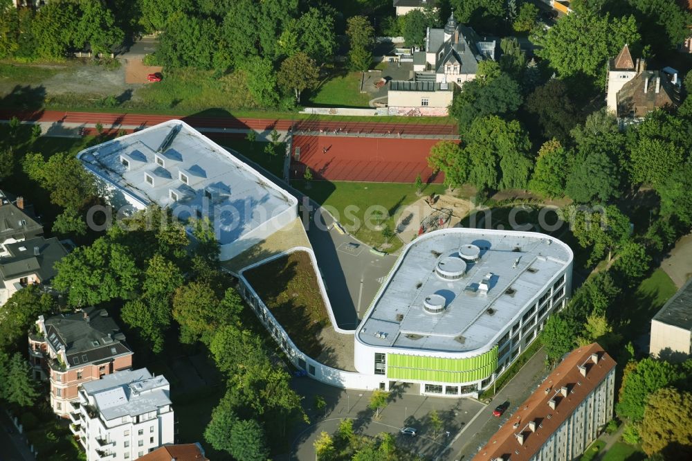 Aerial photograph Leipzig - Erich Kaestner school in Leipzig in Saxony