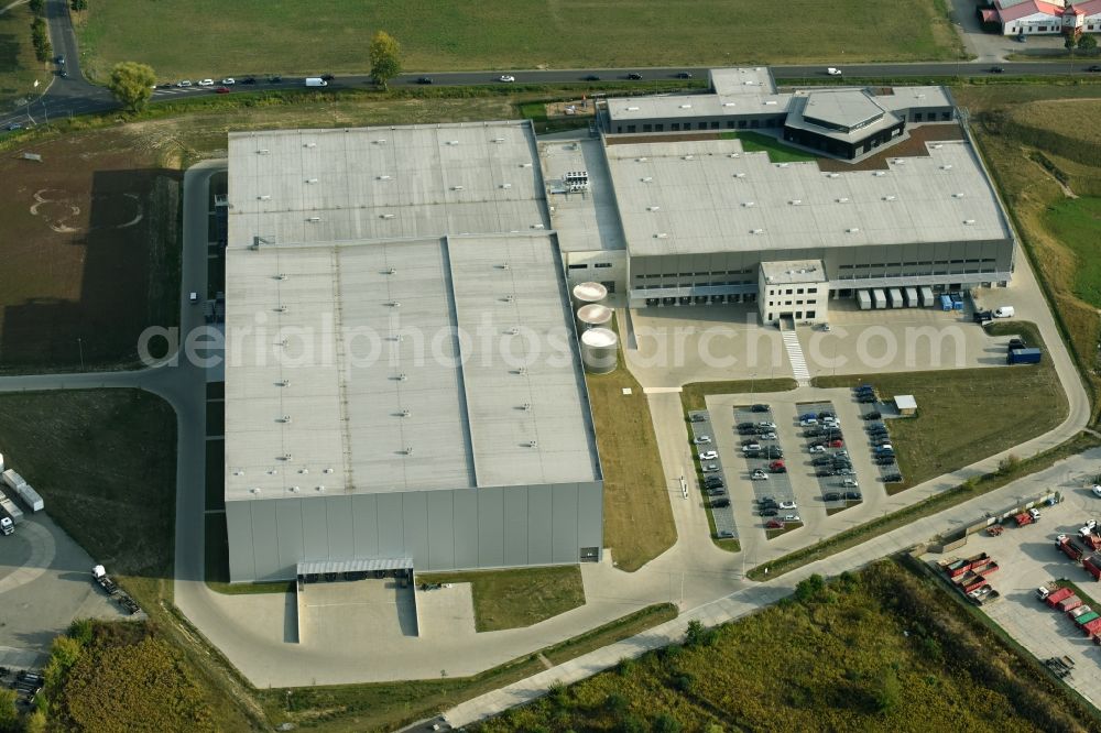 Aerial photograph Hoppegarten - View of the Europazentrale Clinton in Hoppegarten in the state of Brandenburg