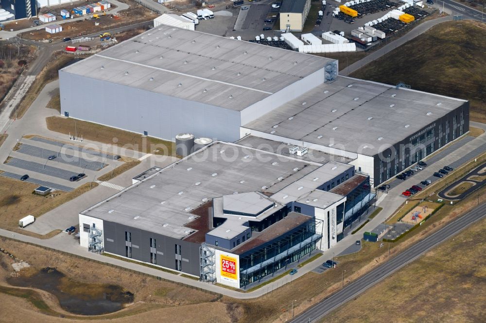 Aerial photograph Hoppegarten - View of the Europazentrale Clinton in Hoppegarten in the state of Brandenburg