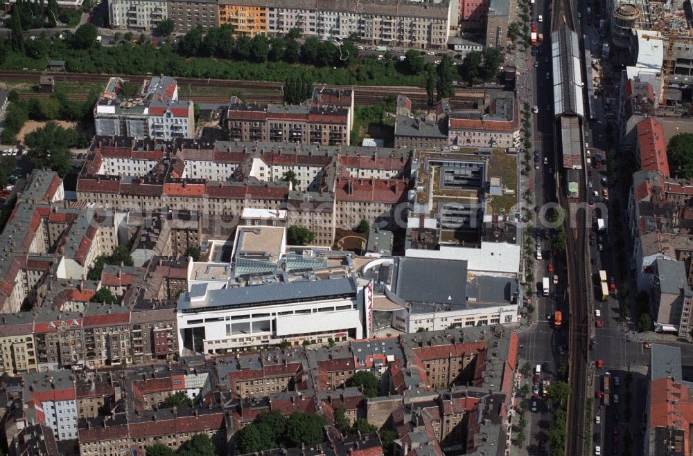 Aerial photograph Berlin Prenzlauer Berg - New Movie Theatre - Cinema CINEMAX on Schoenhauser Allee in Prenzlauer Berg district of Berlin