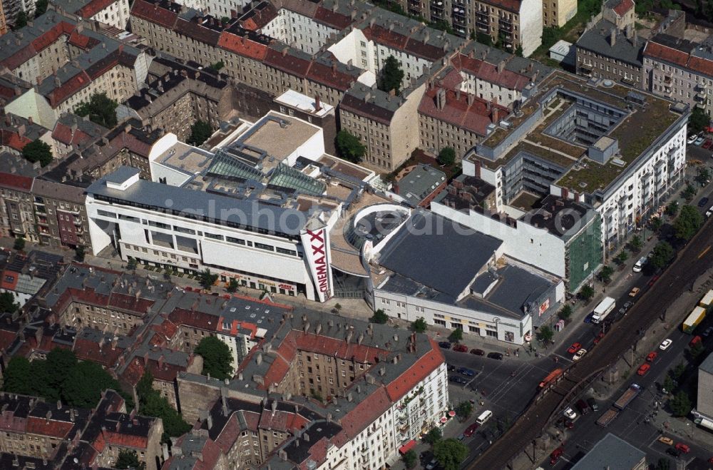 Aerial photograph Berlin Prenzlauer Berg - New Movie Theatre - Cinema CINEMAX on Schoenhauser Allee in Prenzlauer Berg district of Berlin